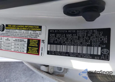2013 Toyota Corolla S from USA, damaged, VIN 2T1BU4EE7DC934533